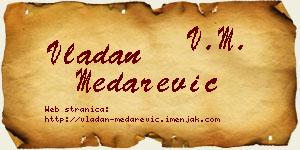 Vladan Medarević vizit kartica